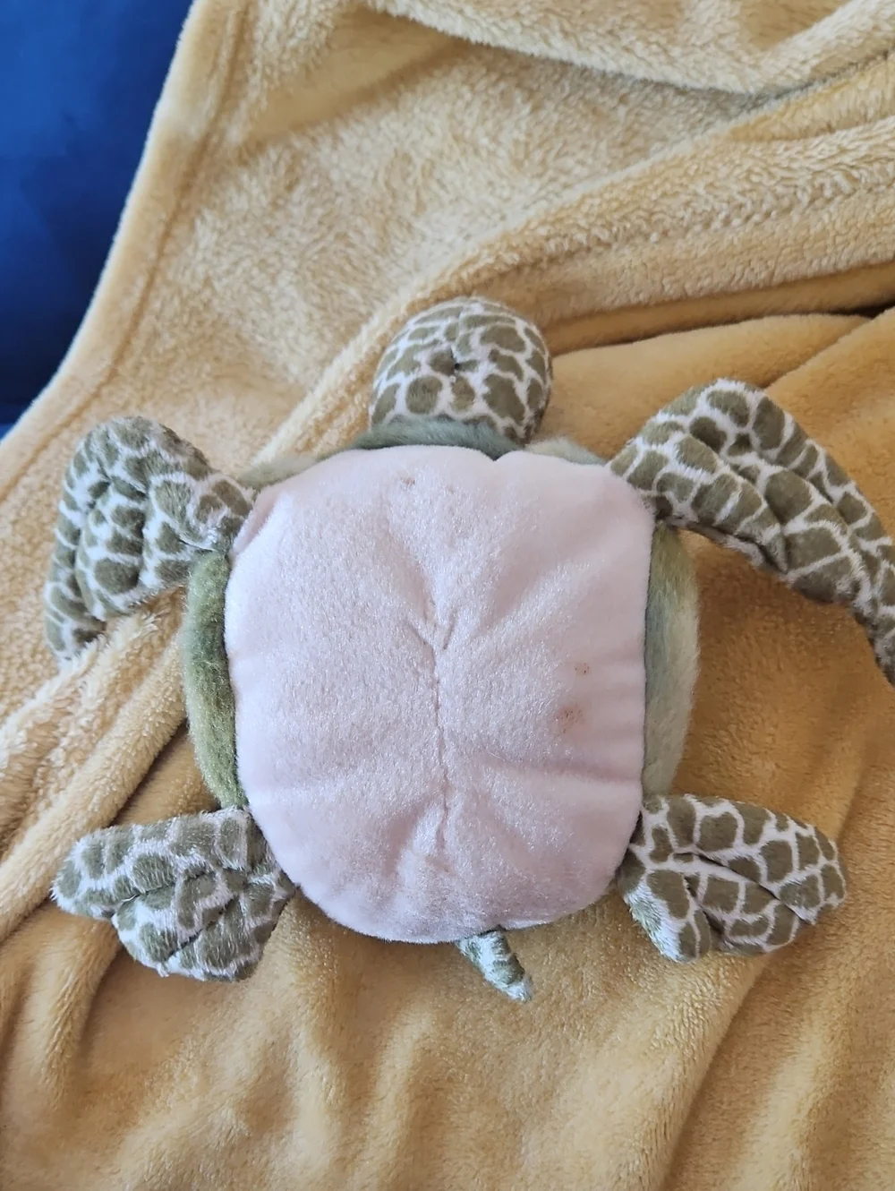 Plush Turtle Reptile Toy - Green and Tan